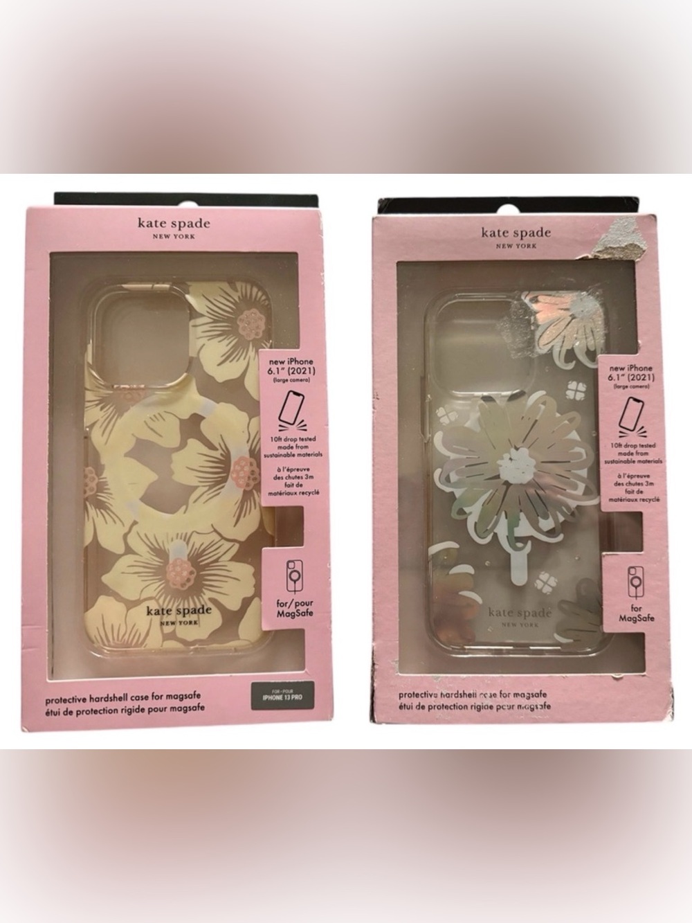Kate Spade iPhone 13 Pro to 15 Pro cases set of 2